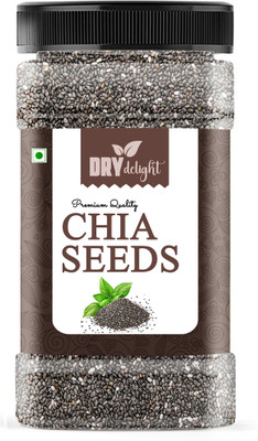 DRY DELIGHT Premium Raw Chia Seed | For Weight Loss | Rich in Omega-3 and Fibre Black Chia Seeds(100 g)