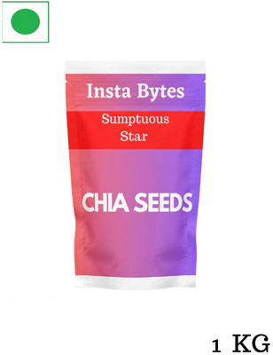 Insta Bytes Sumptuous Star Raw Seeds for Eating |Weight loss Management, with Omega 3, Fiber Chia Seeds(1 kg)
