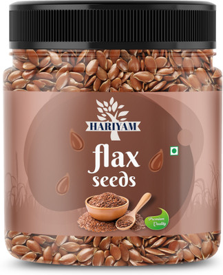 HARIYAM Premium Flax Seeds [1KG] [JAR] Brown Flax Seeds(1 kg)