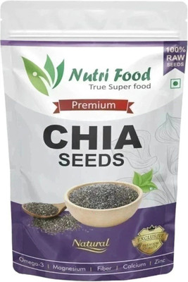 Nutri food Raw Chia Seeds for weight loss | Zinc & Fiber, Calcium Rich Chia Seeds Chia Seeds(100 g)