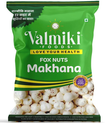 Valmiki Foods Phool Makhana (Fox Nuts) Protein-Rich, Low-Calorie, Gluten-Free, Superfood Snack Lotus Seeds(Makhana)(1 kg)