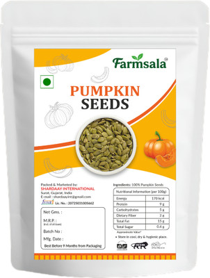 farmsala Farmsala Natural Premium Pumpkin Seeds 500 Grm / Kaddu K Beej Pumpkin Seeds(500 g)
