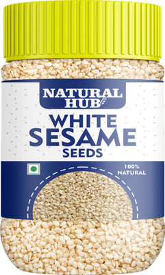 Natural Hub Premium Quality Safed Til / White Sesame Seeds(500 g)