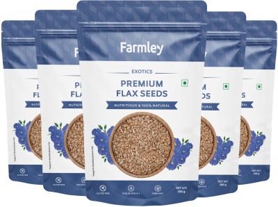 Farmley Premium Brown Flax Seeds(1 kg, Pack of 5)