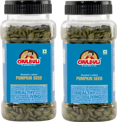 ppchulbuli Roasted Pumpkin Seeds Delicious Seeds for Healthy Heart Pumpkin Seeds(200 g, Pack of 2)