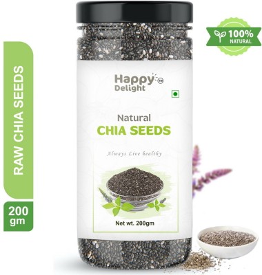 HAPPY DELIGHT Happy Delight Chia Seeds - Raw, 200g Chia Seeds(200 g)