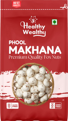 Healthy Wealthy Premium Phool Makhana | Lotus Seeds Puffed Kernels Phool Makhana(50 g)
