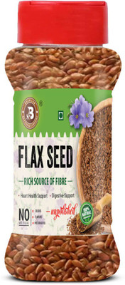 Brew Lab Unpolished Flax Seed | Alsi Seed Rich Source Of Fibre | Good For Heart | Brown Flax Seeds(100 g)