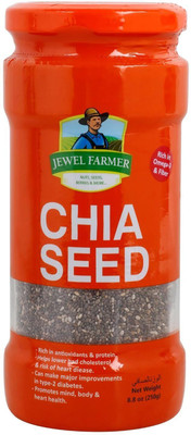Jewel Farmer Black Chia Seeds Raw & Unroasted Superfood with Protein Chia Seeds(250 g)