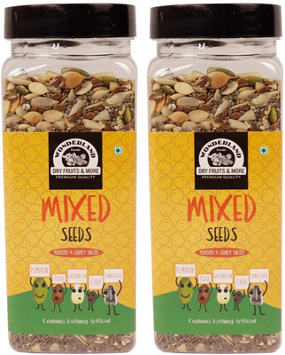 WONDERLAND Roasted Five in One Mix Seed Rich in Omega-3 Pack of 2, (200g Each) Mixed Seeds(2 x 200 g)