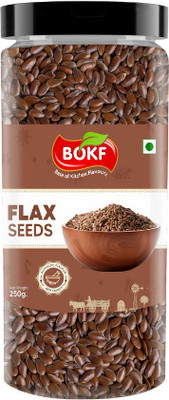 bokf Premium Quality Row Alsi & Tisi| Rich In Fiber & Omega-3 | Best For Hair & Skin Golden Flax Seeds(250 g)