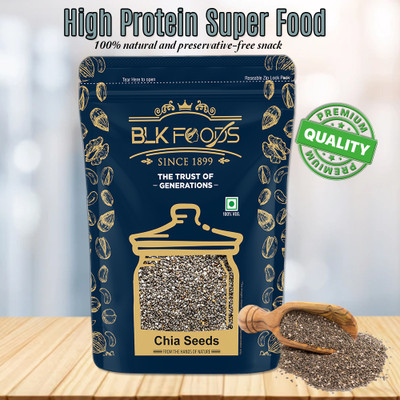 BLK FOODS Select 1000g Raw Chia Seeds for eating Chia Seeds(1000 g)