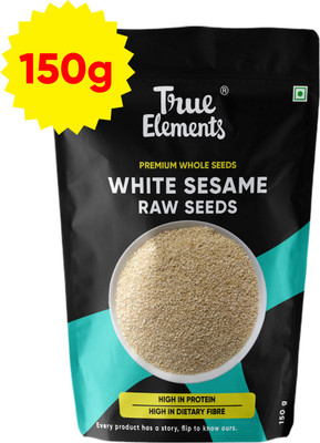 True Elements Raw White Sesame Seeds Sesame Seeds(150 g)
