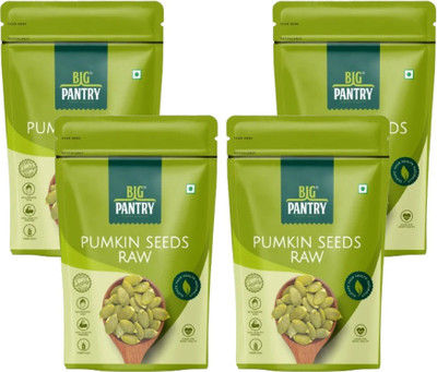 BIG PANTRY Premium Raw Pumpkin Seeds | Rich in Dietary Fibre | High Quality Protein Pumpkin Seeds(4 x 200 g)