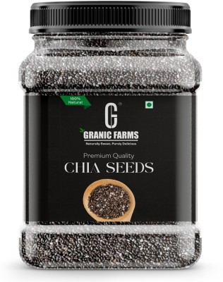 Granic Farms Premium Raw Chia Seeds for Weight Loss|Loaded with Omega 3, Zinc & Fiber| Chia Seeds(1 kg)