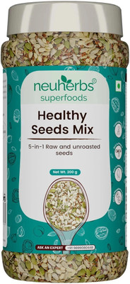 Neuherbs Healthy seeds mix for weight management, improved digestion, Muscle building, healthy heart with Omega & protein support Mixed Seeds(200 g)