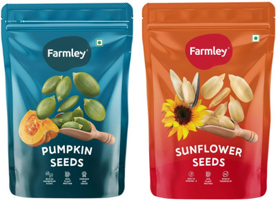 Farmley Combo Pack of Sunflower Seeds, Pumpkin Seeds(2 x 200 g)