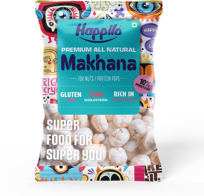 Happilo Premium All Natural Fox Nuts (Phool) Lotus Seeds(Makhana)(100 g)