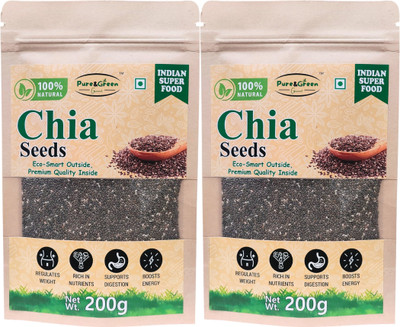 Pure&Green Gourmet Premium Chia Seeds(2 x 200 g)