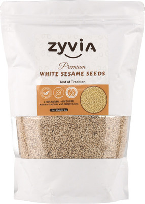 Zyvia White Sesame Seeds 250g | Raw Safed Til | For Eating, Cooking & Baking Sesame Seeds(250 g)