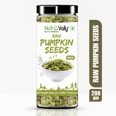 NutroVally Raw Pumpkin Seeds Loaded with Protein and Fibre Rich Superfood for Boost Immunity seed for Eating Pumpkin Seeds(200 g)