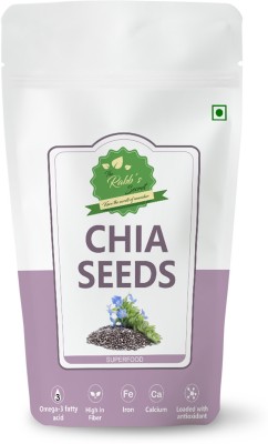 The Rabb's secret Raw Chia Seeds For Eating 200gm and Weight Loss Management Rich in Antioxidants Chia Seeds(200 g)