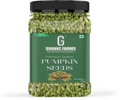 Granic Farms Raw Pumpkin Seeds For Eating | AAA Grade Jumbo High in Protein, Healthy| Pumpkin Seeds(500 g)