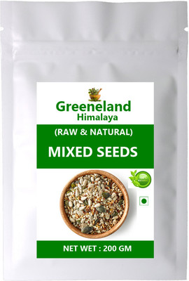 GREENELAND Natural Mixed Seeds (Flax,Chia,Sesame,Sunflower,Watermelon,Pumpkin Seeds )200 GM Mixed Seeds(200 g)
