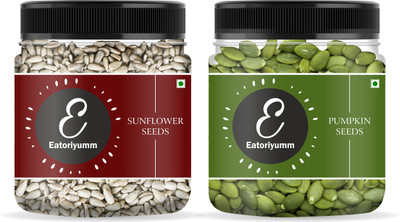 Eatoriyumm (200g Each) Seeds Combo Pack | Pumpkin Seeds + Sunflower Seeds / Pumpkin Seeds, Sunflower Seeds(2 x 200 g)