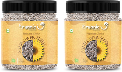 Organic forever Organic Sunflower Seeds Premium Quality, Natural & Healthy Snack Sunflower Seeds(2 x 250 g)