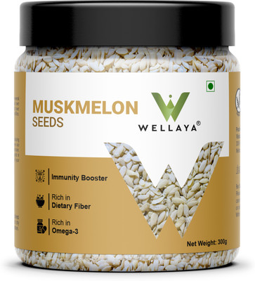 WELLAYA Muskmelon Seeds | Melon Seeds | Kharbooj | Magaj | Unsalted | Seeds for eating Muskmelon Seeds(300 g)