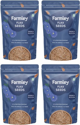 Farmley Premium Brown Flax Seeds 800g Brown Flax Seeds(800 g)