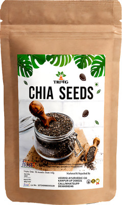Trivang Raw Chia for Weight Loss with Omega 3 , Zinc & Fiber, Calcium Rich Chia Seeds Chia Seeds(50 g)