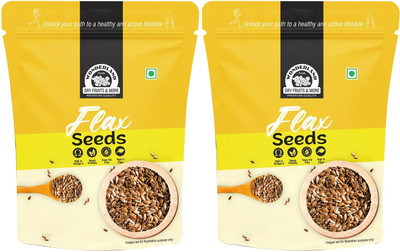 WONDERLAND Foods Raw Flax Seeds, Pack of 2, 250 g in Each Brown Flax Seeds(2 x 250 g)
