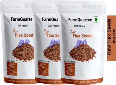 FarmQuartee Flax Seeds for Weight Loss ,Rich with Fiber and Healthy Heart Flax Seed Brown Flax Seeds(900 g, Pack of 3)