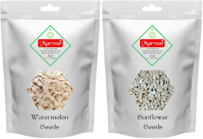 Marwar Combo Pack | Watermelon Seeds + Sunflower Seeds Mixed Seeds(2 x 125 g)