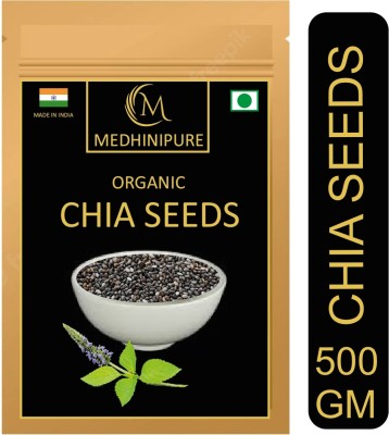 medhinipure Nature Raw Chia Seeds Rich in Omega 3 for Weight Loss Chia Seeds (500 g) Chia Seeds(500 g)