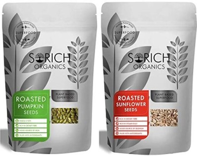 Sorich Organics Eating Healthy Snacks (100gm Each) Pumpkin Seeds, Sunflower Seeds(200 g, Pack of 2)