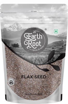 EARTHROOT Natural Flax Seeds Raw | Fibre Rich Alsi Seeds | For Hair Growth | Pack of 1 Brown Flax Seeds(200 g)