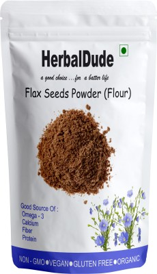 HERBALDUDE Flax Seed Powder / Alsi Powder ( Pure And Natural ) - 500 GM Brown Flax Seeds Brown Flax Seeds(500 g)