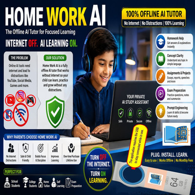 Saket SolutionS Homework AI(64 GB , 3.1 USB Pen Drive)