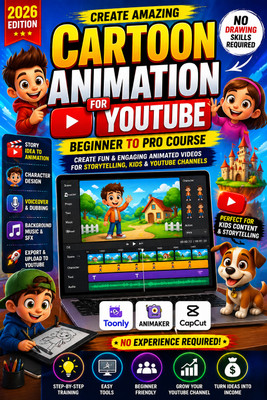 Gurpreet Nutrition Create Animated Cartoon Videos for YouTube Social Media (NO CD OR DVD)(Digital Download)