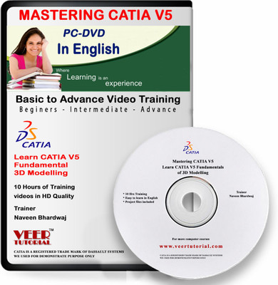 veertutorial Learn CATIA V5 Fundamentals of 3D Modelling(DVD)
