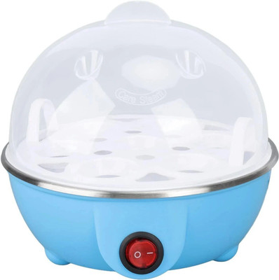 Chefman Electric Cooker Egg Boiler | 7 Egg Steamer | Fast Boil | Compact Appliance Egg Cooker with Tray | 7 Egg Holder | Lightweight | Instant Steam Function Egg Cooker(White, 7 Eggs)