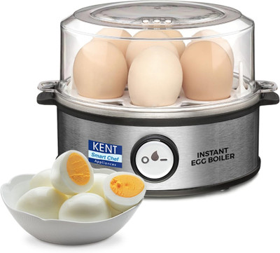 KENT Instant Egg Boiler 116020 Egg Cooker(Silver, 7 Eggs)