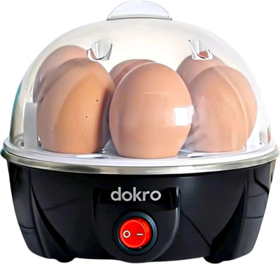 dokro Electric Instant Egg Boiler, 3 Boiling Modes, Overheat Protection, Smart PEB1 Egg Cooker(Black, 7 Eggs)