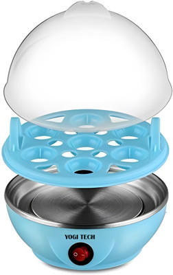 YOGI-TECH Egg Cooker, Egg Boiler,Egg Steamer, Egg Boiler Electric Automatic Off Egg Cooker(Blue, 7 Eggs)