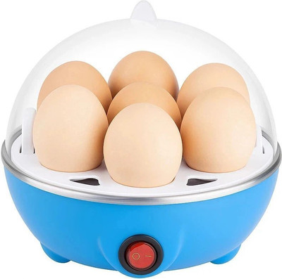 Chefman Quick Egg Boiler | Electric Steamer Cooker | 7 Egg Tray | Safe Operation Egg Steamer Kitchen Helper | Small Cooker | 7 Egg Tray | Quick Heating Egg Cooker(White, 7 Eggs)
