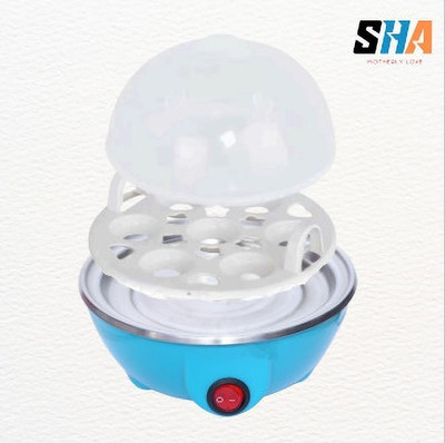 SHA Motherly Love Sha EggCooker Electric Egg Boiler Egg Cooker(Blue, White, 7 Eggs)