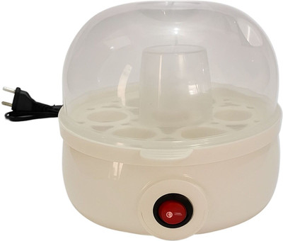 VBR's Group Multifunctional Egg Steamer Energy Efficient 7 Egg Boiling Capacity Multi Functional Egg Steamer Egg Cooker(Beige, 7 Eggs)